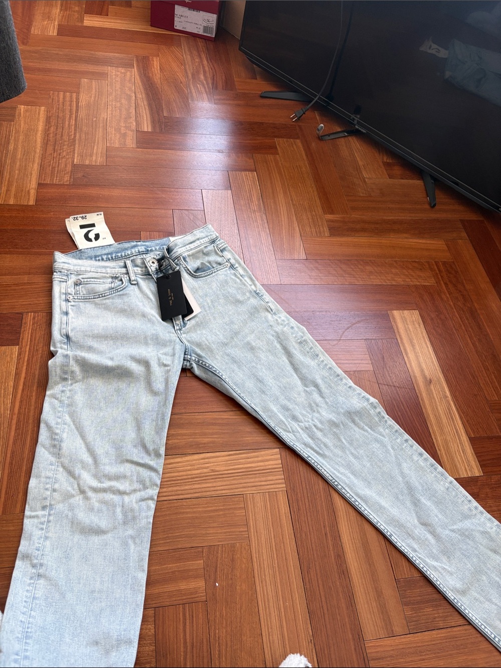 NEW WITH TAGS rag & bone Light Wash Skinny Jeans